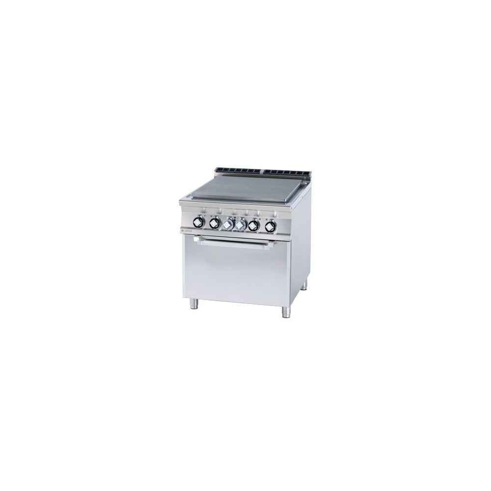 ﻿Kuchnia żeliwna ﻿z piekarnikiem elektryczna, 800x900x900, RM GASTRO TPF - 98 ET