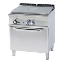 Kuchnia żeliwna gazowa z piekarnikiem elektrycznym, 800x700x900, RM GASTRO TPF2 - 78 GE/P