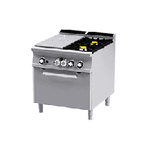 ﻿Kuchnia żeliwna gazowa, 800x900x900, RM GASTRO TPF2 - 98 G