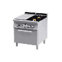 ﻿Kuchnia żeliwna gazowa, 800x900x900, RM GASTRO TPF2 - 98 G