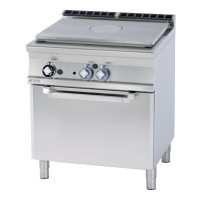 Kuchnia żeliwna gazowa z piekarnikiem elektrycznym, 800x700x900, RM GASTRO TPFV2 - 78 GE/P