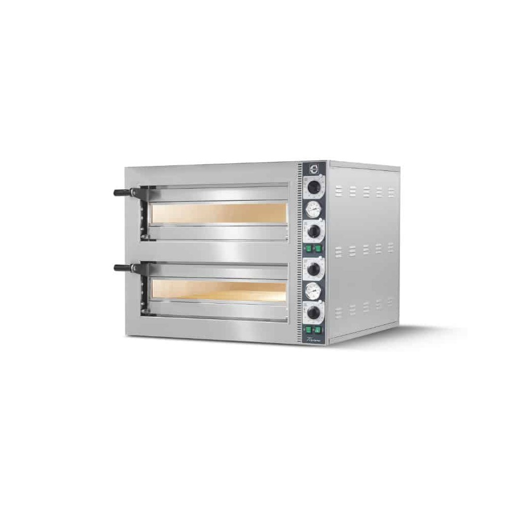 Piec do pizzy 2 komorowy, na podstawie 2 x 4 x 200mm Cuppone Tiziano TZ420/2M