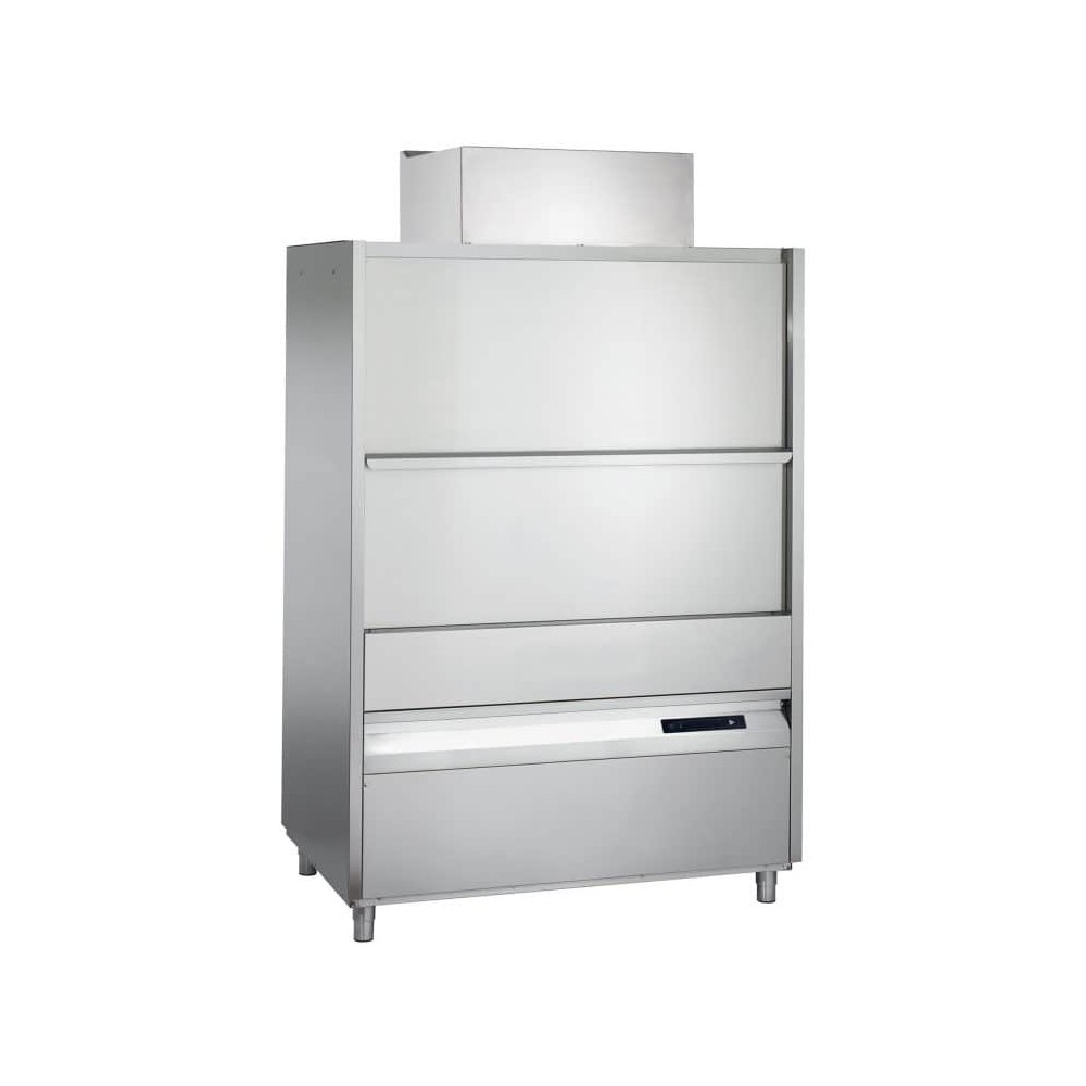 Zmywarka do garów i przyborów kuchennych z odzyskiem energii, kosz 1260x800 mm, wysokość załadunku 800mm, 1435x990x2355 Kastel U