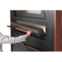 Piec do pizzy 1 komorowy, elektryczny, z okapem, o pojemności 1 x 6 x 35 cm, 1450x1000x1580, Italforni VISOR VS Y010