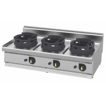 Wok gazowy 3-palnikowy | nastawna kuchnia wok | linia 700 | 31,5 kW | WC1270G