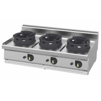 Wok gazowy 3-palnikowy | nastawna kuchnia wok | linia 700 | 31,5 kW | WC1270G