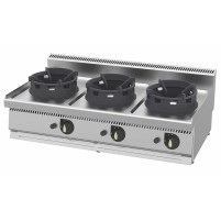Wok gazowy 3-palnikowy | nastawna kuchnia wok | linia 700 | 31,5 kW | WC1270G