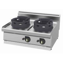 Wok gazowy 2-palnikowy | nastawna kuchnia wok | linia 700 | 21 kW | WC8070G