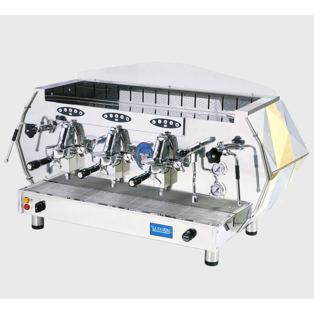 Automatyczny ekspres do kawy, 3-grupowy złoty, moc: 5465 W, wymiary (SxGxW): 1110x625x650 mm, LA PAVONI DIA3SV1995EU
