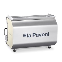 Automatyczny ekspres do kawy, 2-grupowy biały, moc: 4370 W, wymiary (SxGxW): 704x515x550 mm, LA PAVONI GENIALE2VBEU