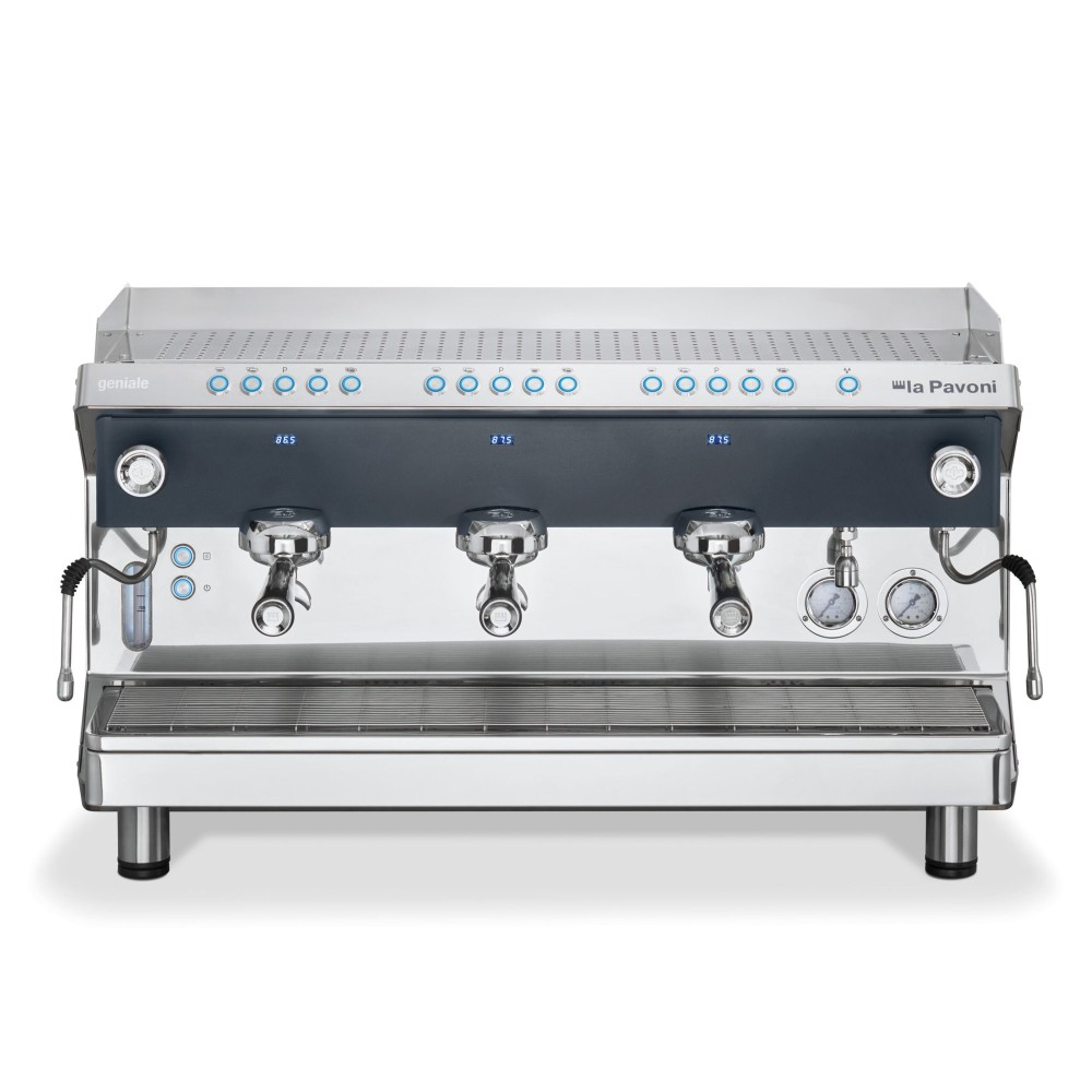 Automatyczny ekspres do kawy, 3-grupowy grafitowy, moc: 5465 W, wymiary (SxGxW): 914x515x550 mm, LA PAVONI GENIALE3VNEU