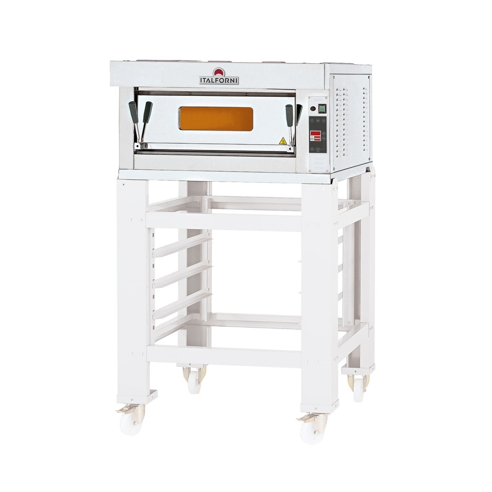 Piec do pizzy 1 komorowy na podstawie, elektryczny o pojemności 1 x 4 x 33 cm, 920x840x1420, Italforni TK1 Y020