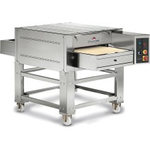 Tunelowy piec do pizzy 3 komorowy z szamotem, z podstawą, elektryczny, szerokość taśmy 45cm, 1820x1080x1980, Italforni TS Y070K