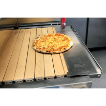Tunelowy piec do pizzy 3 komorowy z szamotem, z podstawą, elektryczny, szerokość taśmy 59cm, 2160x1220x1980, Italforni TS Y080K