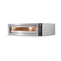 Piec do pizzy 2 komorowy na podstawie z podwyższoną komorą, 2 x 4 x 350mm Cuppone Leonardo LN2T/2TSH