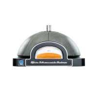Piec do pizzy neapolitańskiej, elektryczny, pojemność 7 x 35 cm, 1502x1550x800, OEM DOME