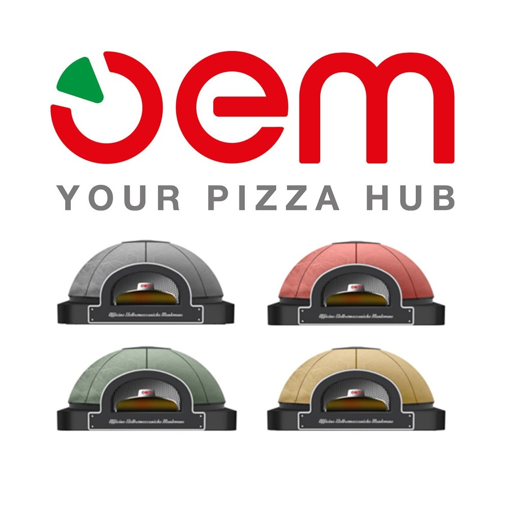 Piec do pizzy neapolitańskiej na podstawie, elektryczny, pojemność 7 x 35 cm, 1502x1550x1910, OEM DOME
