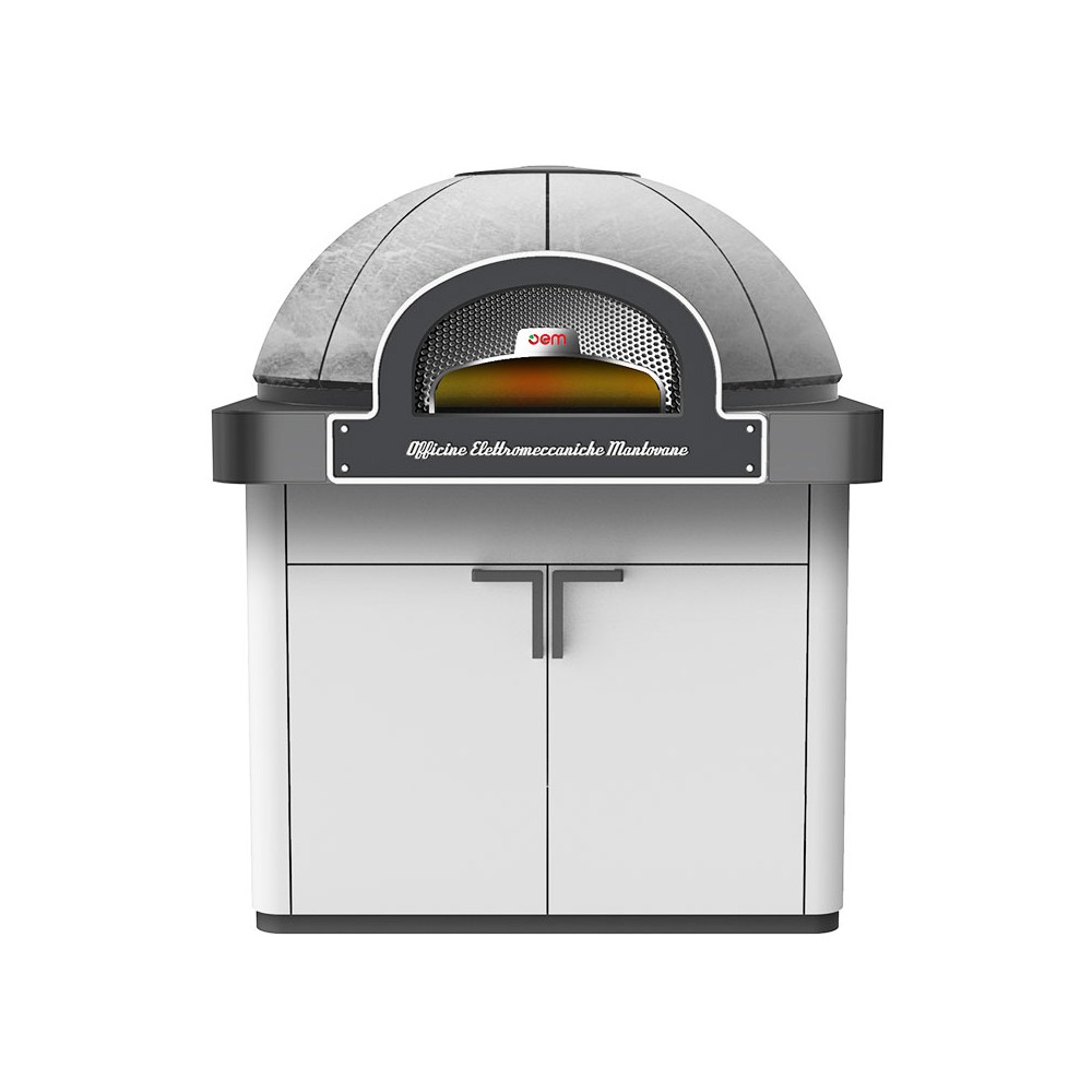 Piec do pizzy neapolitańskiej na podstawie zabudowanej, elektryczny, pojemność 7 x 35 cm, 1502x1550x1910, OEM DOME
