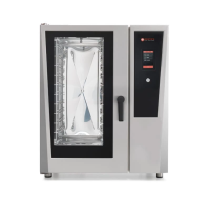 Piec konwekcyjno-parowy elektryczny 10  x 1/1 GN,  automatyczne mycie, sonda potraw, 895x940x1087, BERTOS E10ST