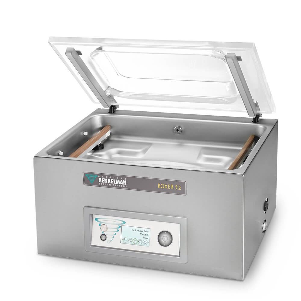 Pakowarka próżniowa, 2 listwy zgrzewające 410mm, moc pompy 21m3/h Henkelman BOXER 52