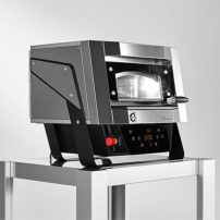 Piec do pizzy 1 komorowy z obrotowym talerzem, z pojemnością 1 x 400 mm, 670x664x605, 4kW 230V/400V, Cuppone Mantegna MN40/1DG-P