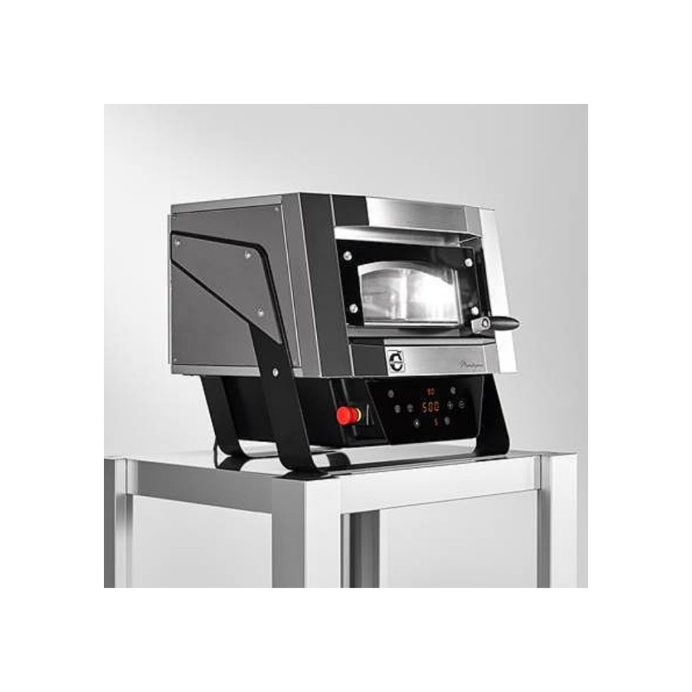 Piec do pizzy 1 komorowy z obrotowym talerzem, z pojemnością 1 x 400 mm, 670x664x605, 4kW 230V/400V, Cuppone Mantegna MN40/1DG-P