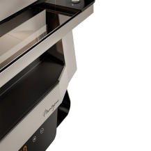 Piec do pizzy 1 komorowy z obrotowym talerzem, z pojemnością 1 x 400 mm, 670x664x605, 4kW 230V/400V, Cuppone Mantegna MN40/1DG-P