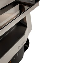 Piec do pizzy 1 komorowy z obrotowym talerzem, z pojemnością 1 x 400 mm, 670x664x605, 4kW 230V/400V, Cuppone Mantegna MN40/1DG-P