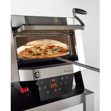 Piec do pizzy 1 komorowy z obrotowym talerzem, z pojemnością 1 x 400 mm, 670x664x605, 4kW 230V/400V, Cuppone Mantegna MN40/1DG-P