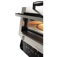 Piec do pizzy 1 komorowy z obrotowym talerzem, z pojemnością 1 x 400 mm, 670x664x605, 4kW 230V/400V, Cuppone Mantegna MN40/1DG-P