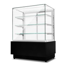 Witryna cukiernicza chłodnicza Dolce Visione Premium 900 | wnętrze ze stali nierdzewnej | 900x690x1300 mm