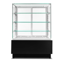 Witryna cukiernicza chłodnicza Dolce Visione Premium 900 | wnętrze ze stali nierdzewnej | 900x690x1300 mm