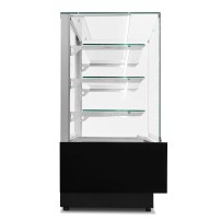 Witryna cukiernicza chłodnicza Dolce Visione Premium 900 | wnętrze ze stali nierdzewnej | 900x690x1300 mm