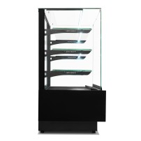 Witryna cukiernicza neutralna Dolce Visione Neutro Premium 1300 | podświetlany cokół | 1300x690x1300 mm