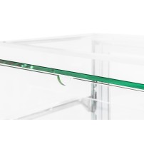 Witryna cukiernicza chłodnicza Dolce Visione Premium Breve 1300 | podświetlany cokół | wersja obniżona | 1300x690x1110+/-10 mm