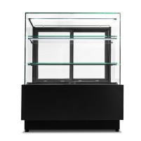 Witryna cukiernicza neutralna Dolce Visione Breve Neutro 1300 | wersja obniżona | 1300x690x1110+/-10 mm