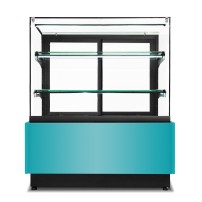 Witryna cukiernicza neutralna Dolce Visione Breve Neutro Premium 1300 | wersja obniżona | 1300x690x1110+/-10 mm