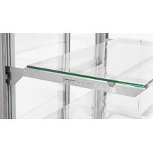 Witryna cukiernicza neutralna Dolce Visione Breve Neutro Premium 900 | wnętrze ze stali nierdzewnej | wersja obniżona | 900x690x