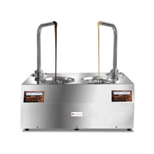 Dyspenser do czekolady | nastawny | dwa zbiorniki 5,5 kg | 1,9 kW | 230V | 740x460x820 mm | CHOCOHOTTWO