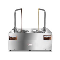 Dyspenser do czekolady | nastawny | dwa zbiorniki 5,5 kg | 1,9 kW | 230V | 740x460x820 mm | CHOCOHOTTWO