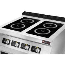 Kuchnia indukcyjna | 2-palnikowa | 7 kW | 230V | podstawa otwarta | linia 900 | RQ.PLS.9IND010