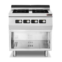 Kuchnia indukcyjna | 4-palnikowa | 14 kW | 400V | podstawa otwarta | linia 900 | RQ.PLS.9IND020