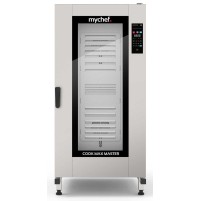 Piec konwekcyjno-parowy gazowy | z wózkiem | automatyczny system myjący | 20xGN1/1 | 40 kW | 230 V | Mychef COOK MAX MASTER 201G