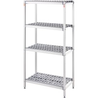 Regał magazynowy aluminiowy, 900x460x1680 mm Stalgast 686091