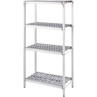 Regał magazynowy aluminiowy, 900x560x1680 mm Stalgast 686092