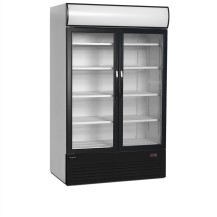 Szafa chłodnicza na napoje 2 drzwiowa, przeszklona z plafonem, Pojemność 645 litrów, 1200x790x2000 Tefcold FSC1200H