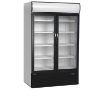 Szafa chłodnicza na napoje 2 drzwiowa, przeszklona z plafonem, Pojemność 645 litrów, 1200x790x2000 Tefcold FSC1200H