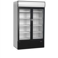 Szafa chłodnicza na napoje 2 drzwiowa, przeszklona z plafonem, Pojemność 645 litrów, 1200x790x2000 Tefcold FSC1200H