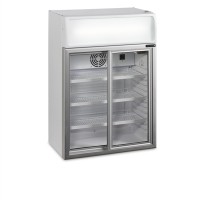 Chłodziarka nablatowa na napoje, przeszklona, Pojemność 60 litrów, 655x390x930 Tefcold FSC100