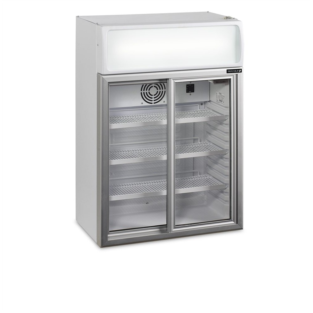 Chłodziarka nablatowa na napoje, przeszklona, Pojemność 60 litrów, 655x390x930 Tefcold FSC100